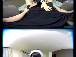 ZENRA VR Japanese AV star Azuki maid handjob fantasy